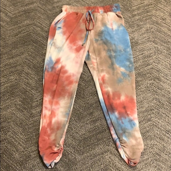 LAST PAIR Tye Dye Drawstring/Elastic Jogger - Picture 2 of 5